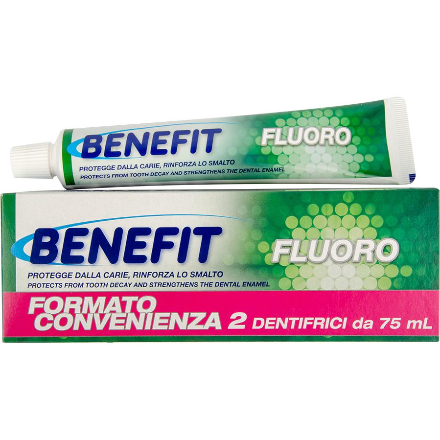 Зубная паста Benefit Fluoro 75 мл х 2 шт. (BTPF75) - фото 1