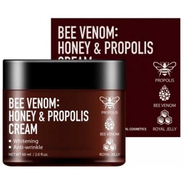 Крем для обличчя Fortheskin Bee Venom Honey&Propolis Cream з бджолиною отрутою, медом та прополісом, 60 мл - фото 1