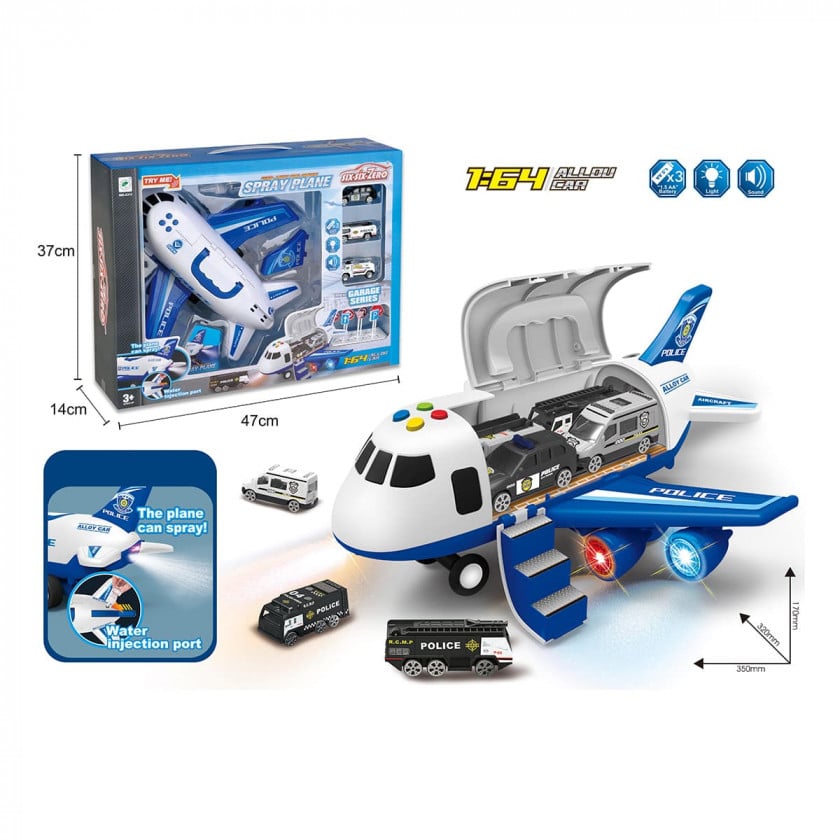 Ігровий набір Six-Six-Zero Fire Airplane, поліцейський літак (EPT667486) - фото 3