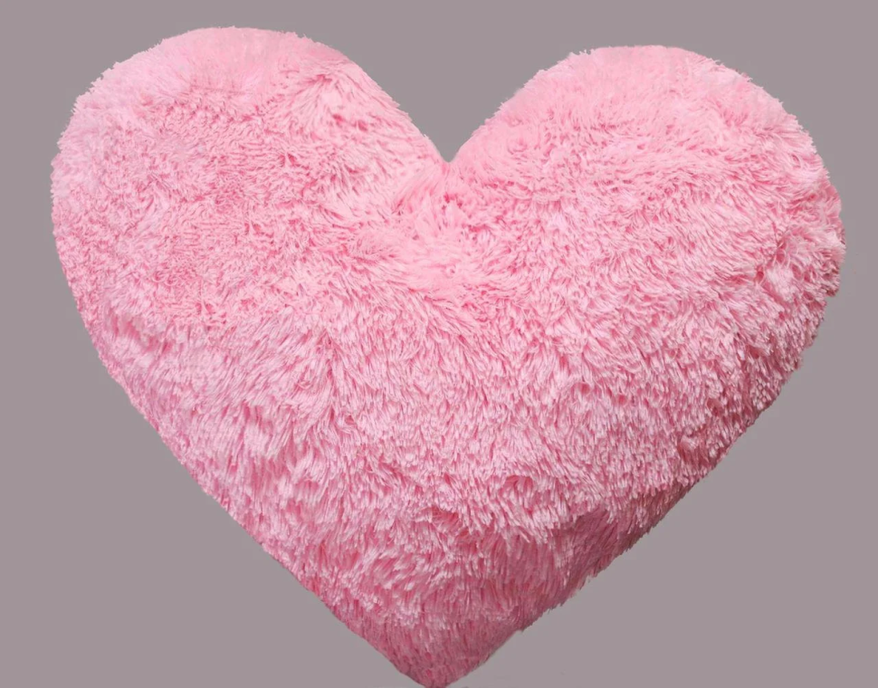 Подушка Alina Сердце 37 см розовая - фото 3