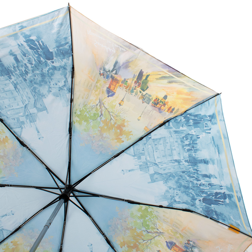 Жіноча складана парасолька повний автомат Zest 103 см блакитна - фото 3