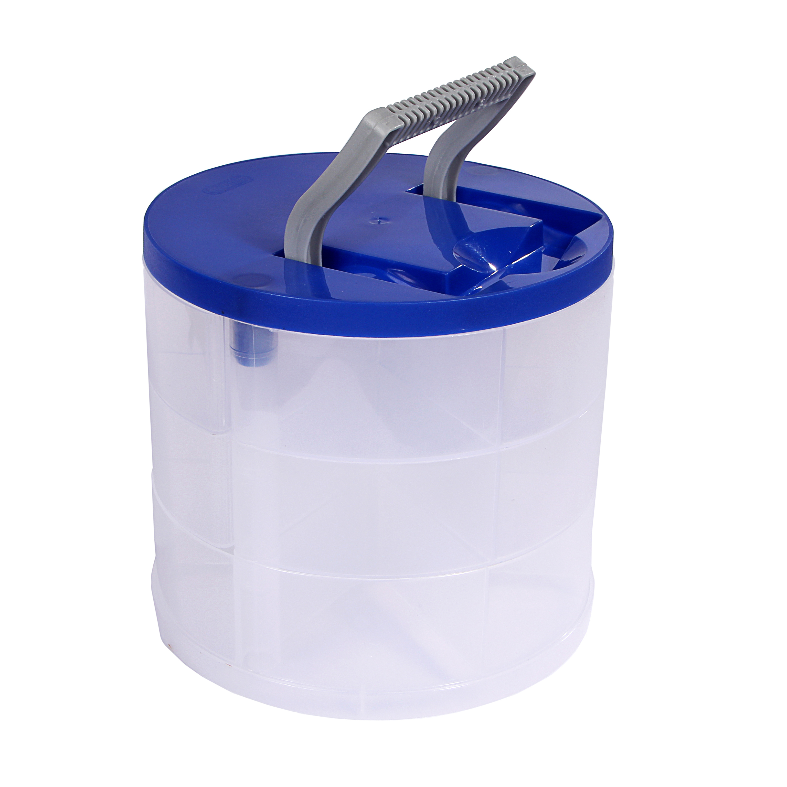 Ящик пластиковий круглий Heidrun Даймікс, 20х18 см, блакитний (700) - фото 1