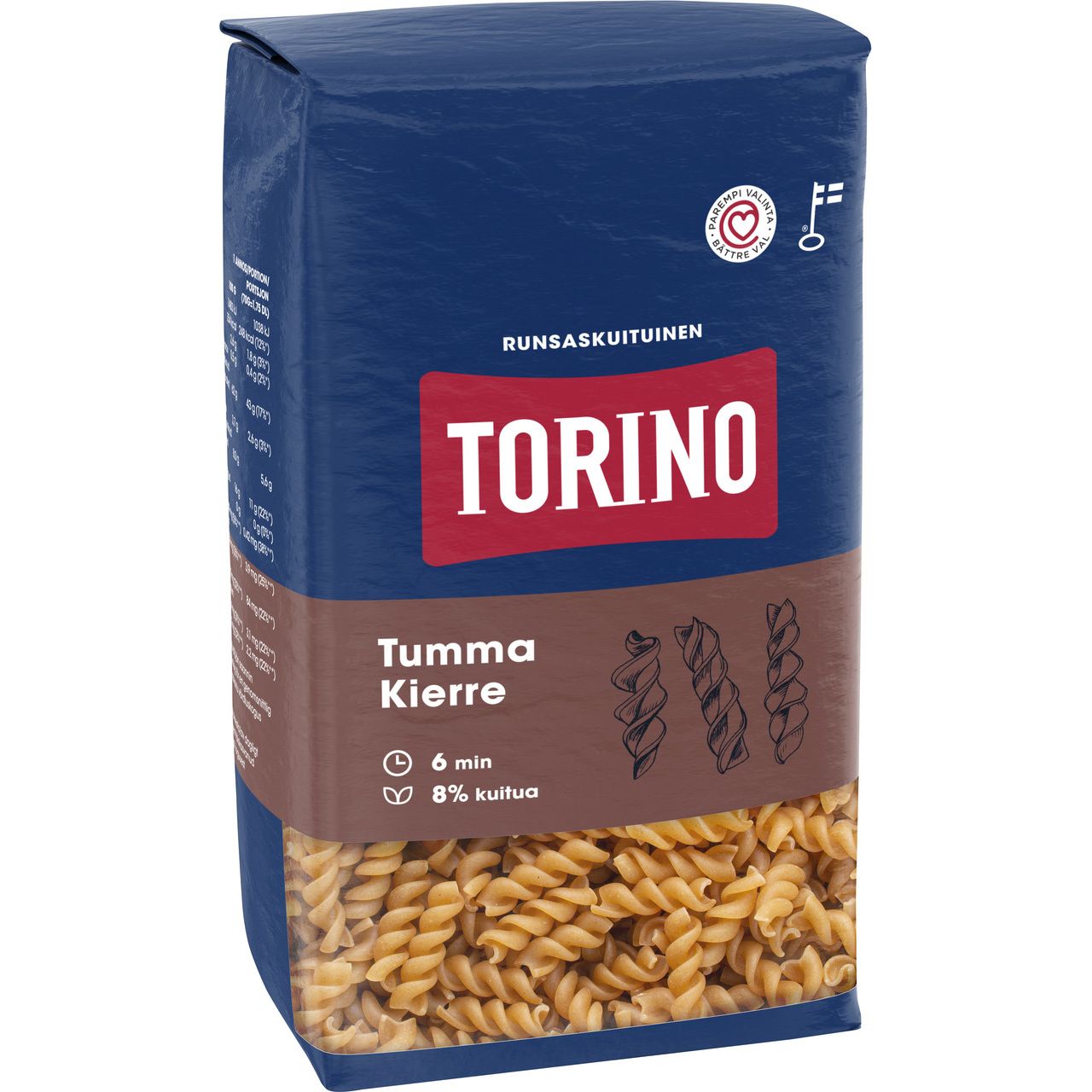 Макарони Torino Tumma Kierre темні 500 г - фото 1