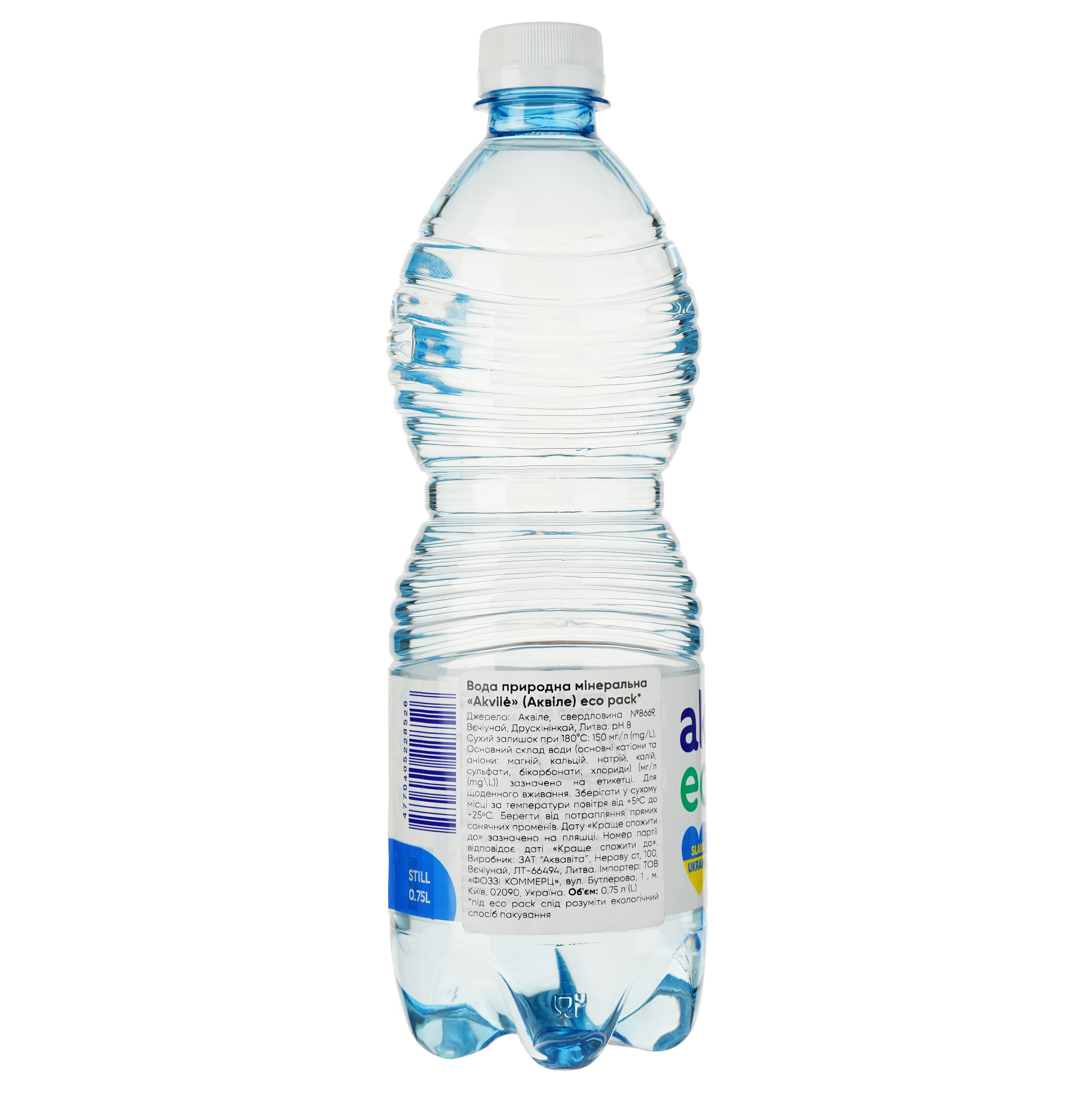 Вода минеральная Akvile негазированная Eco pack 0.75 л - фото 2