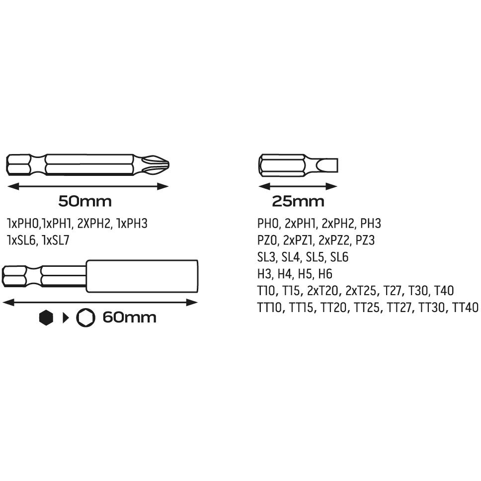 Акумуляторна викрутка Neo Tools micro-USB 3.6В, Li-Ion, 800 мА/год, 280 об/хв, 42 біт, SL, PH, PZ, Torx, кейс - фото 4
