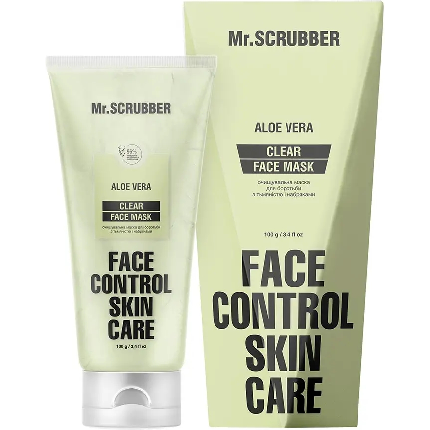 Очищающая маска Mr.Scrubber Clear Face Mask Face Control Skin Care для борьбы с тусклостью и отеками 100 мл - фото 1