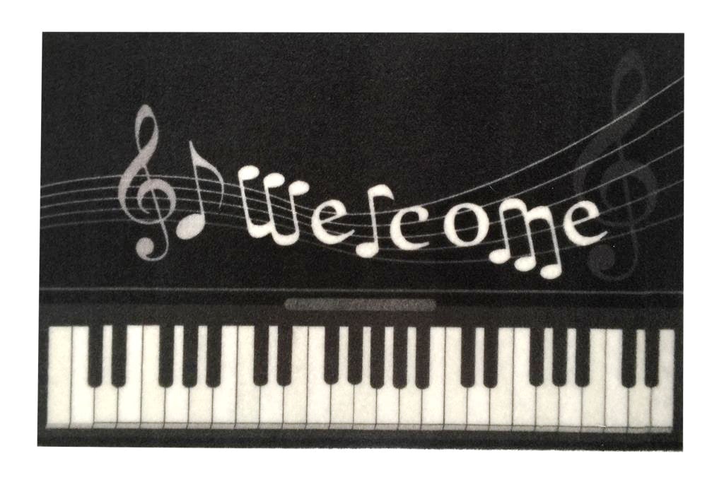Придверний килимок IzziHome Magic Piano Forte, 60х40 см, чорний (2200000551078) - фото 1