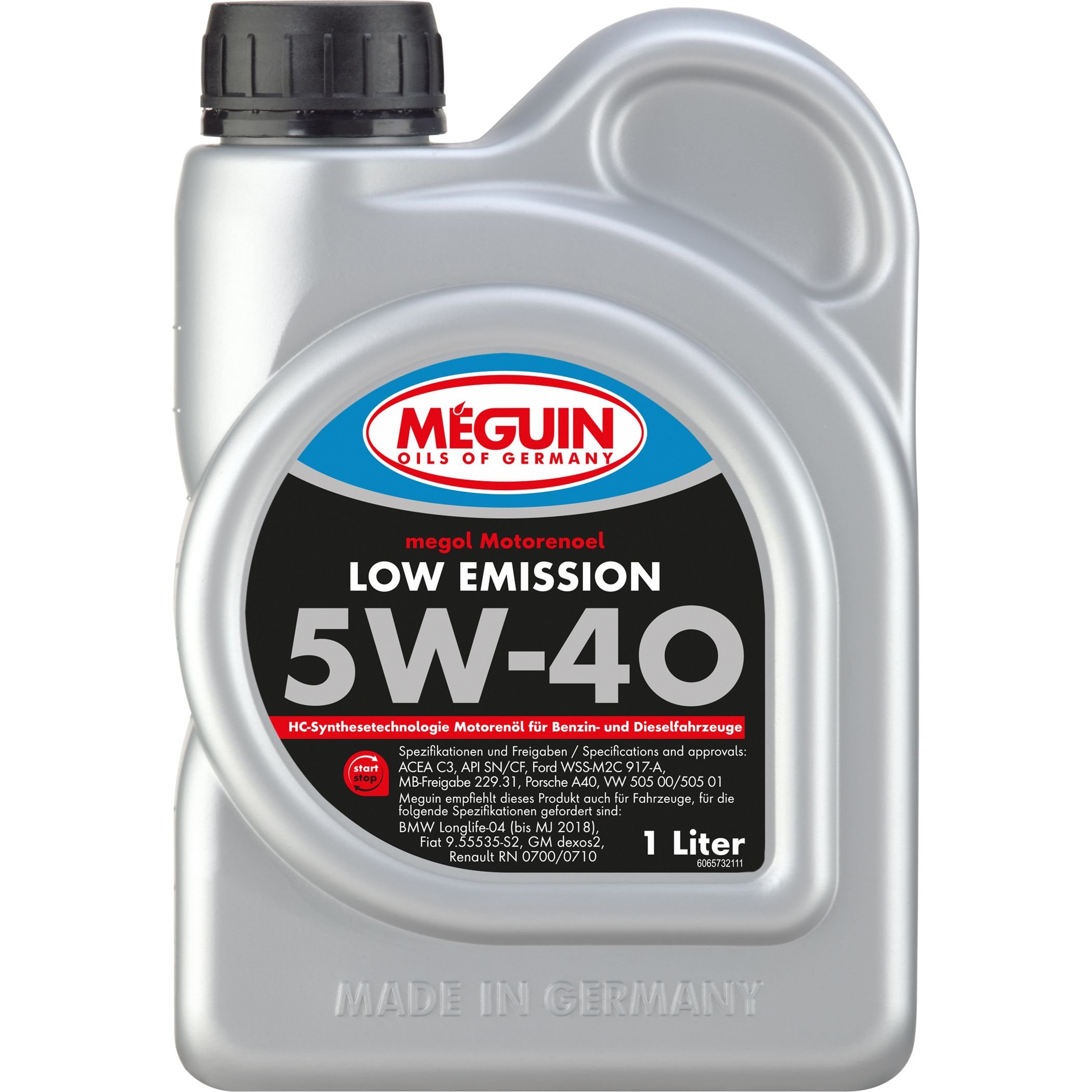 Моторное масло Meguin Low Emission 5W-40 1 л - фото 1