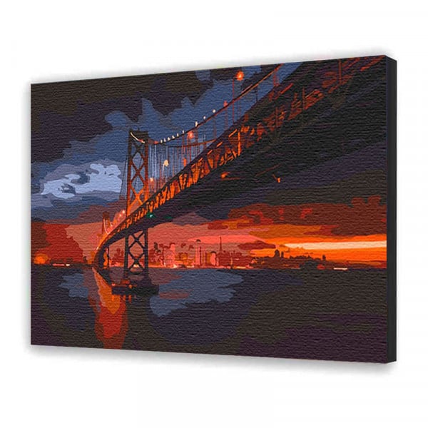 Картина по номерам ArtCraft Золотые ворота мост 40x50 см (11003-AC) - фото 2