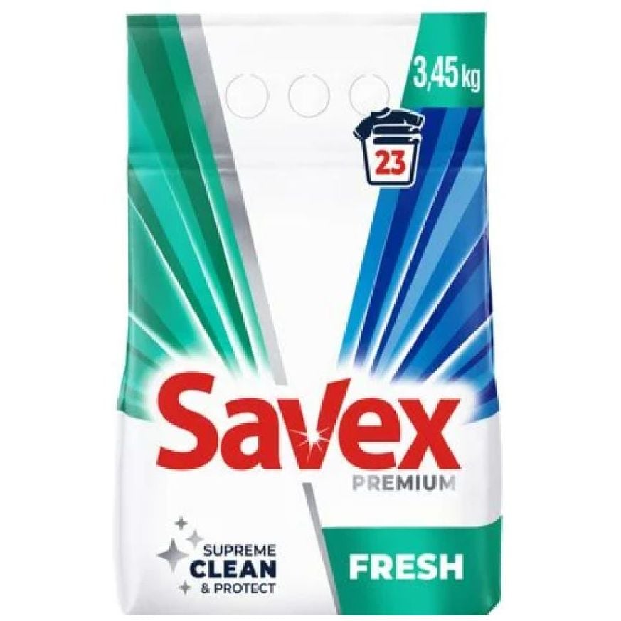 Пральний порошок Savex Premium Fresh 3.45 кг - фото 1