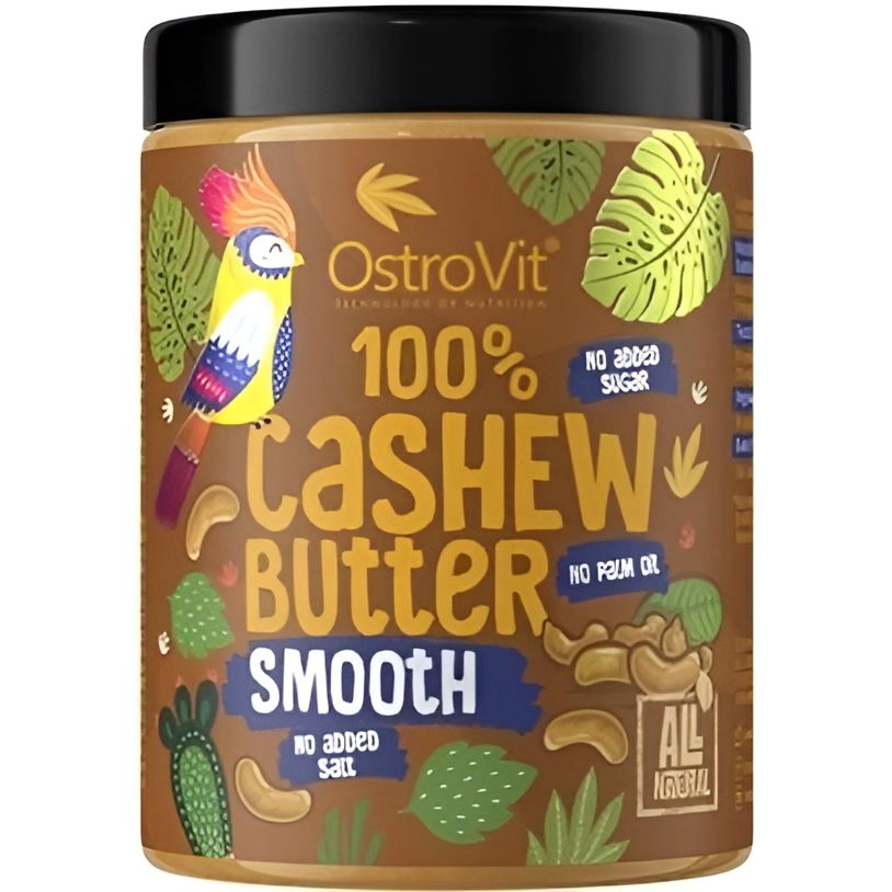 Масло из орехов кешью OstroVit 100% Cashew Butter smooth 1000 г - фото 1