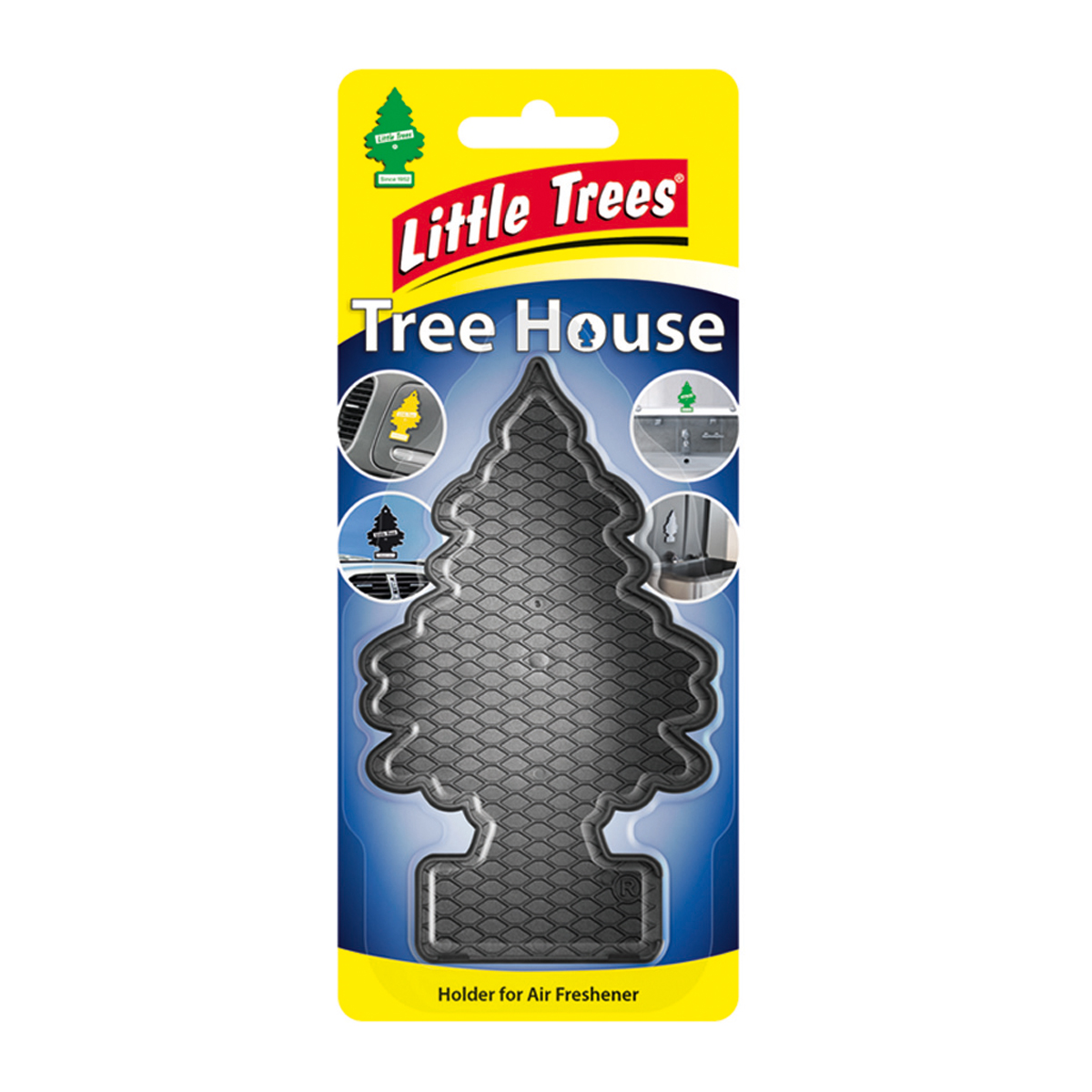 Тримач для ароматизатора повітря Little Trees Ялинка Tree House, чорний (9961) - фото 2