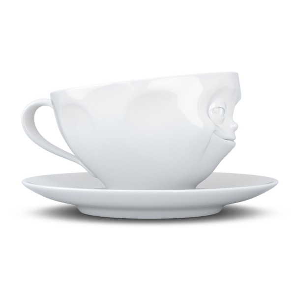 Чашка з блюдцем для кави Tassen Усмішка 200 мл, порцеляна (TASS14101/TA) - фото 6