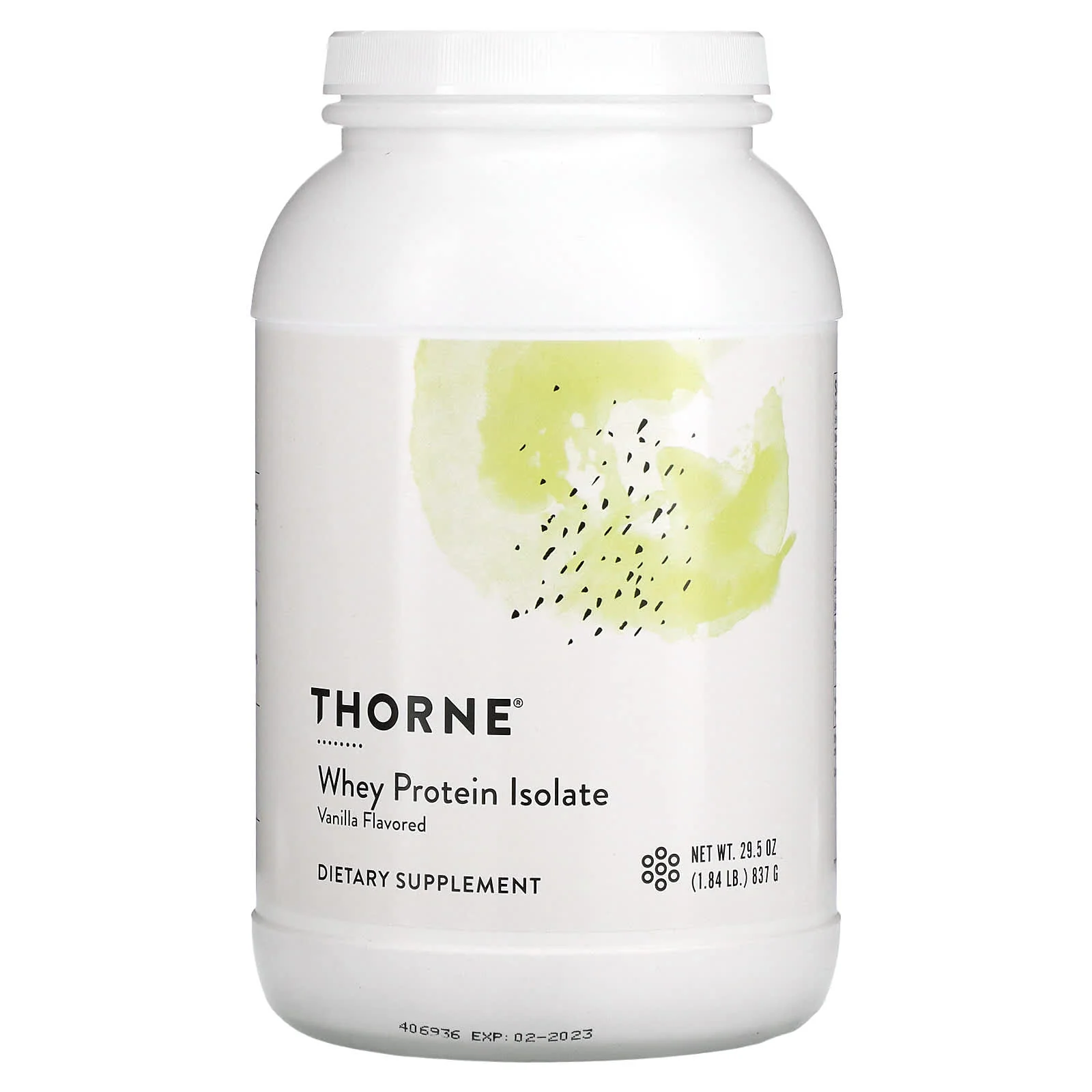 Сироватковий протеїн ізолят Thorne Research Whey Protein ваніль 837 г - фото 1