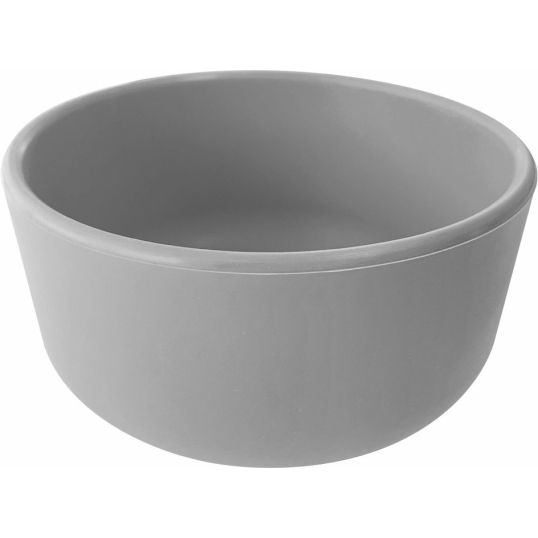 Тарелка силиконовая MinikOiOi Bowl Powder Grey, глубокая (101080104) - фото 1
