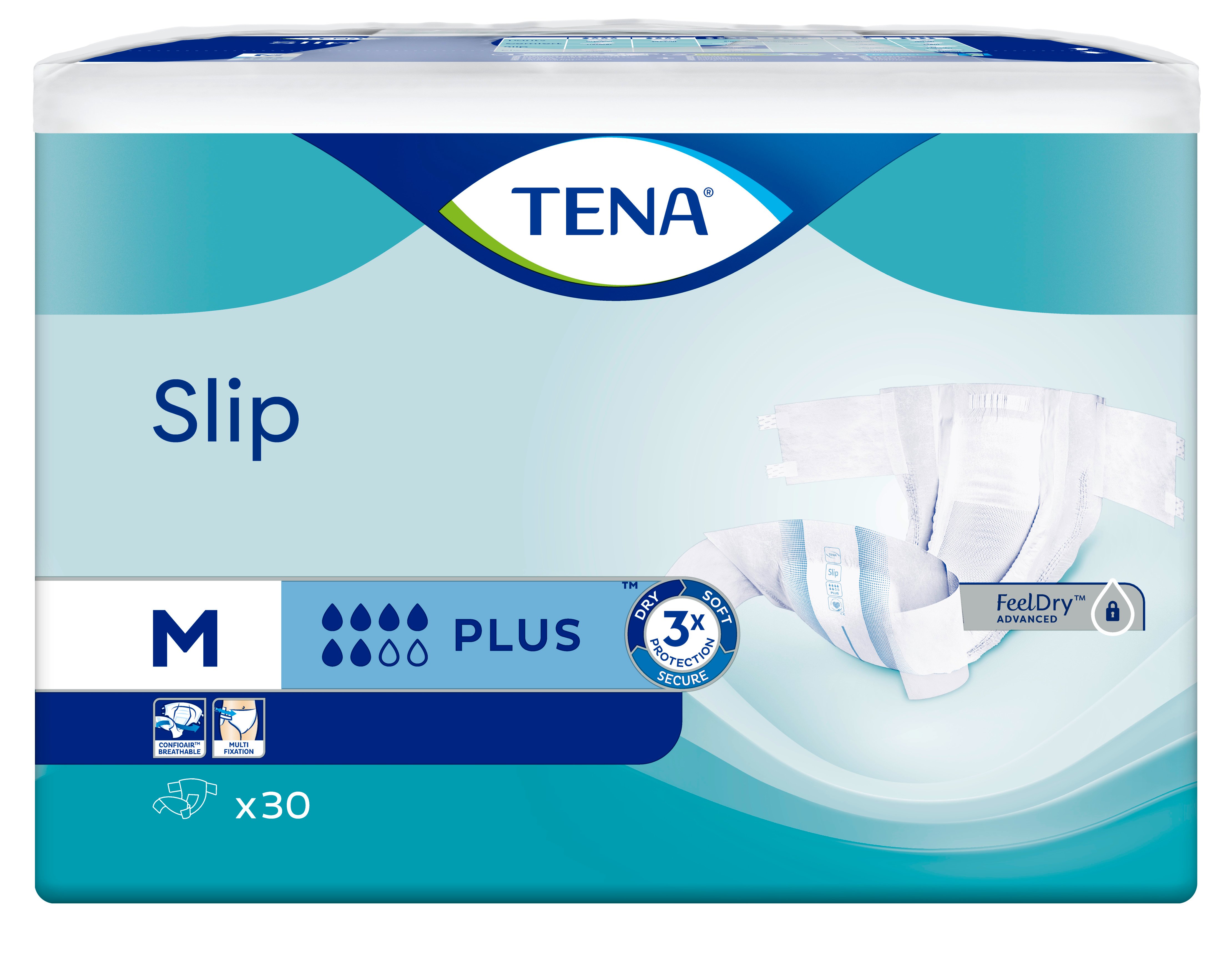 Подгузники для взрослых Tena Slip Plus Medium 30 шт. - фото 2