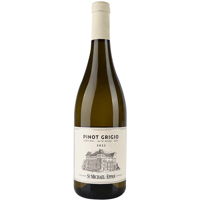 Вино St.Michael-Eppan Pinot Grigio Alto Adige DOC 2022 белое сухое 0.75 л - фото 1