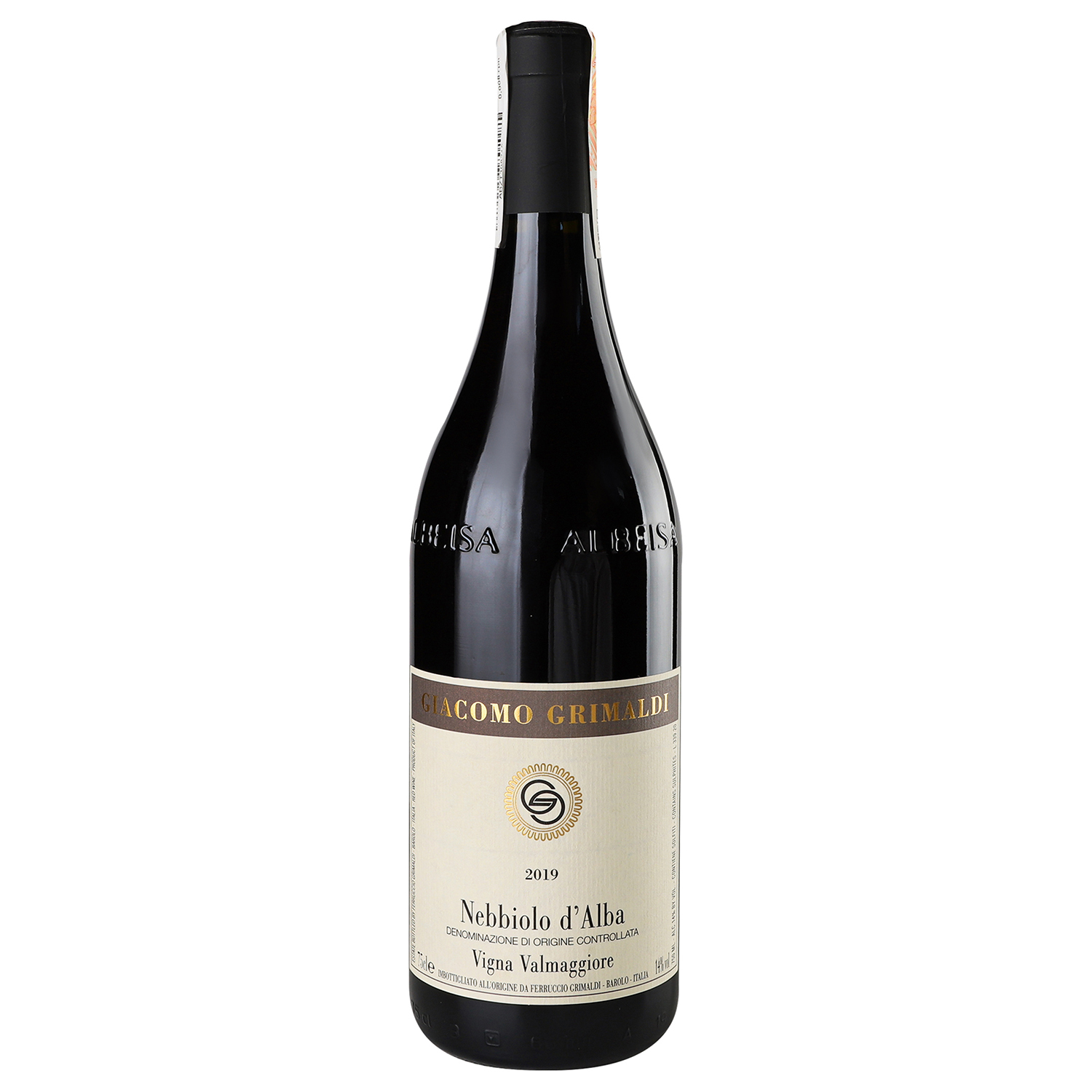 Вино Giacomo Grimaldi Nebbiolo d'Alba Valmaggiore, 14,5%, 0,75 л (439800)