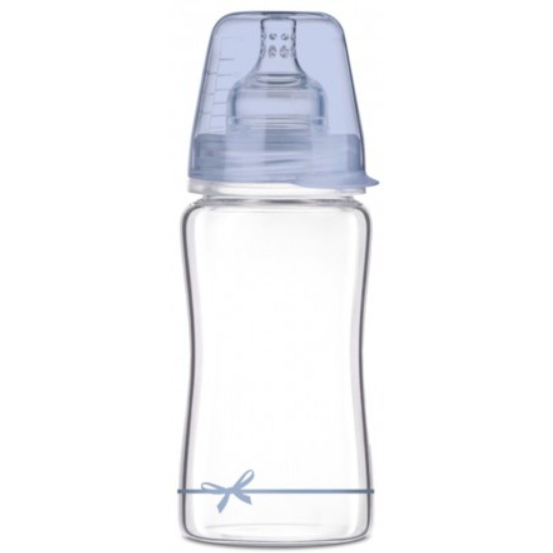 Пляшечка для годування Lovi Diamond Glass Baby Shower boy, 150 мл (74/204boy) - фото 1