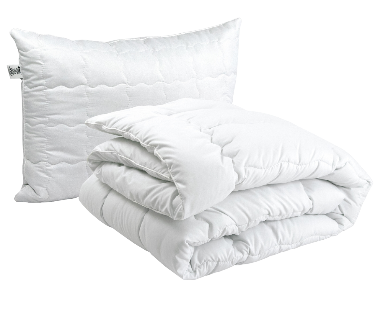 Набір силіконовий зимовий Руно Warm Silver, білий: ковдра, 205х140 см + подушка, 50х70 см (924.52_Warm Silver) - фото 1