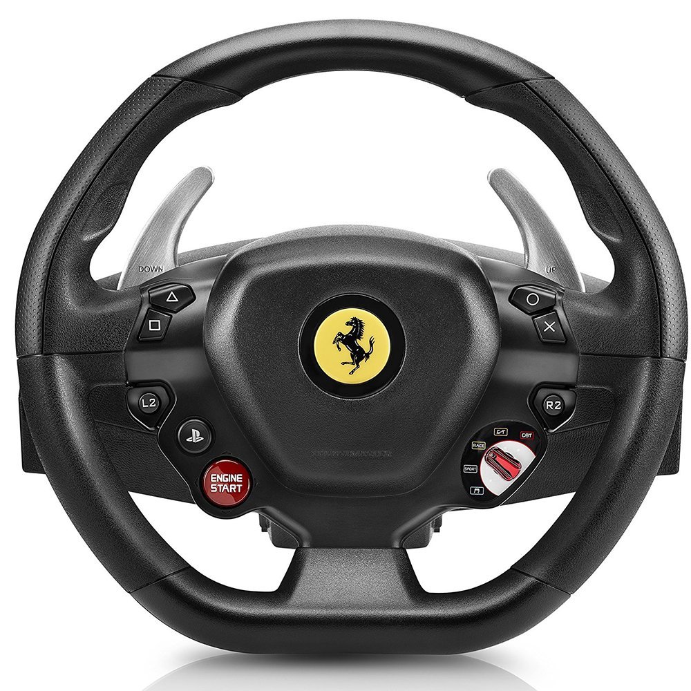 Кермо гоночне ігрове Thrustmaster T80 Ferrari 488 PC/PS4 вібраційне з педалями - фото 2