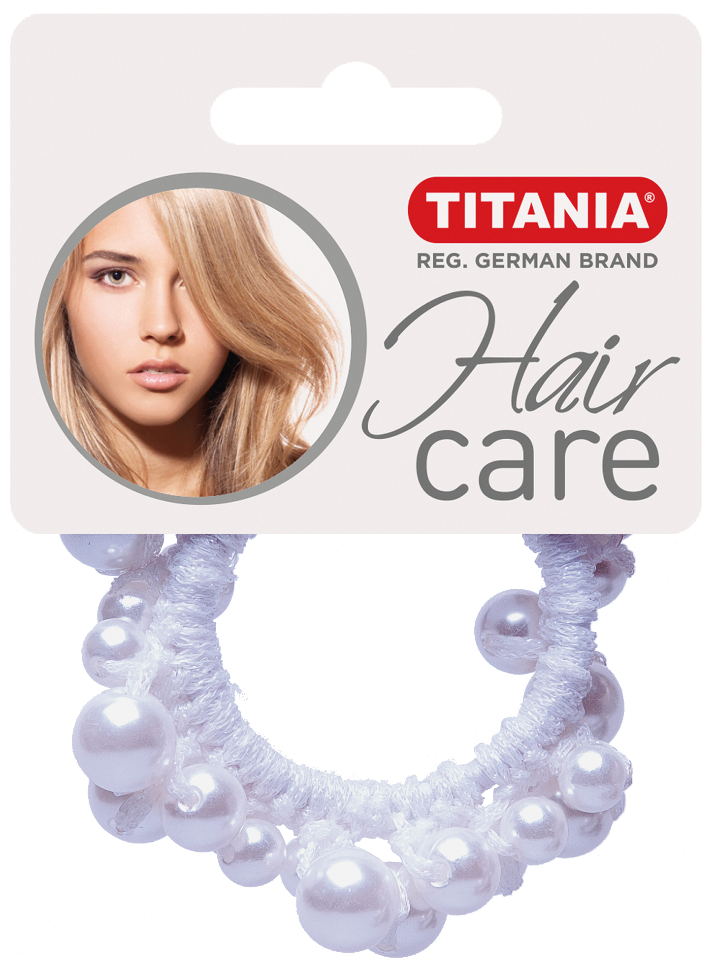 Резинка для волос Titania, 5 см, белая, 1 шт. (8171) - фото 1