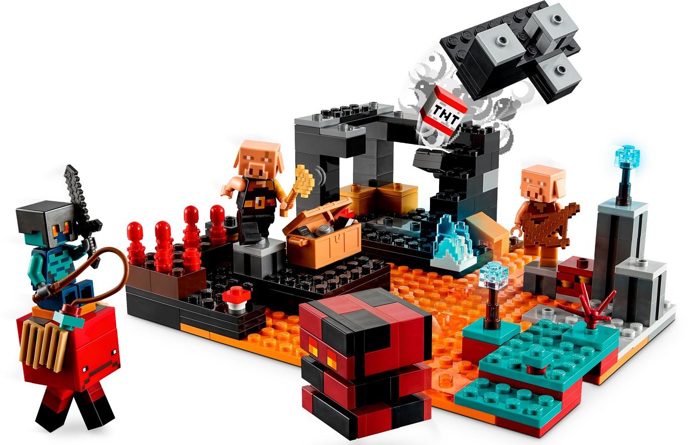 Конструктор LEGO Minecraft Бастион подземного мира, 300 деталей (21185) - фото 4