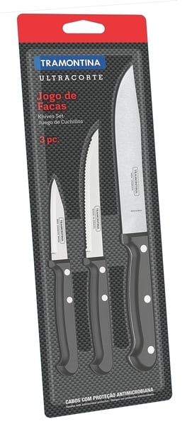 Набор ножей Tramontina Ultracorte, 3 предмета (6275382) - фото 1