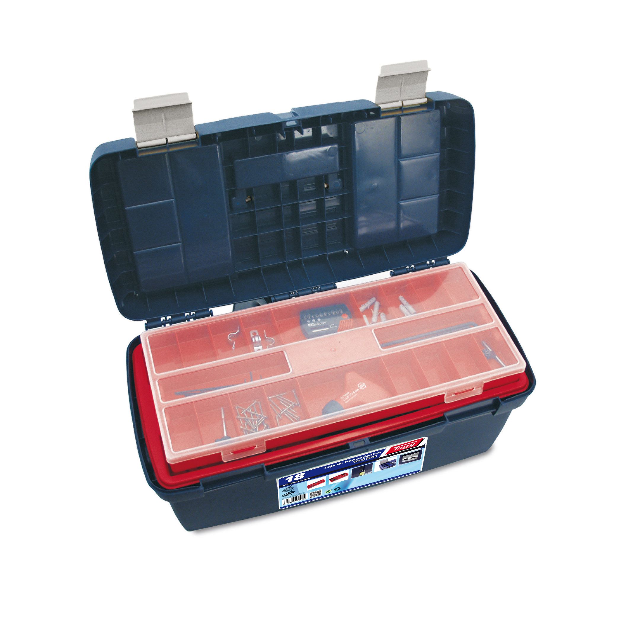 Ящик пластиковый для инструментов Tayg Box 18 Caja htas, 58х29х29 см, синий (118005) - фото 3