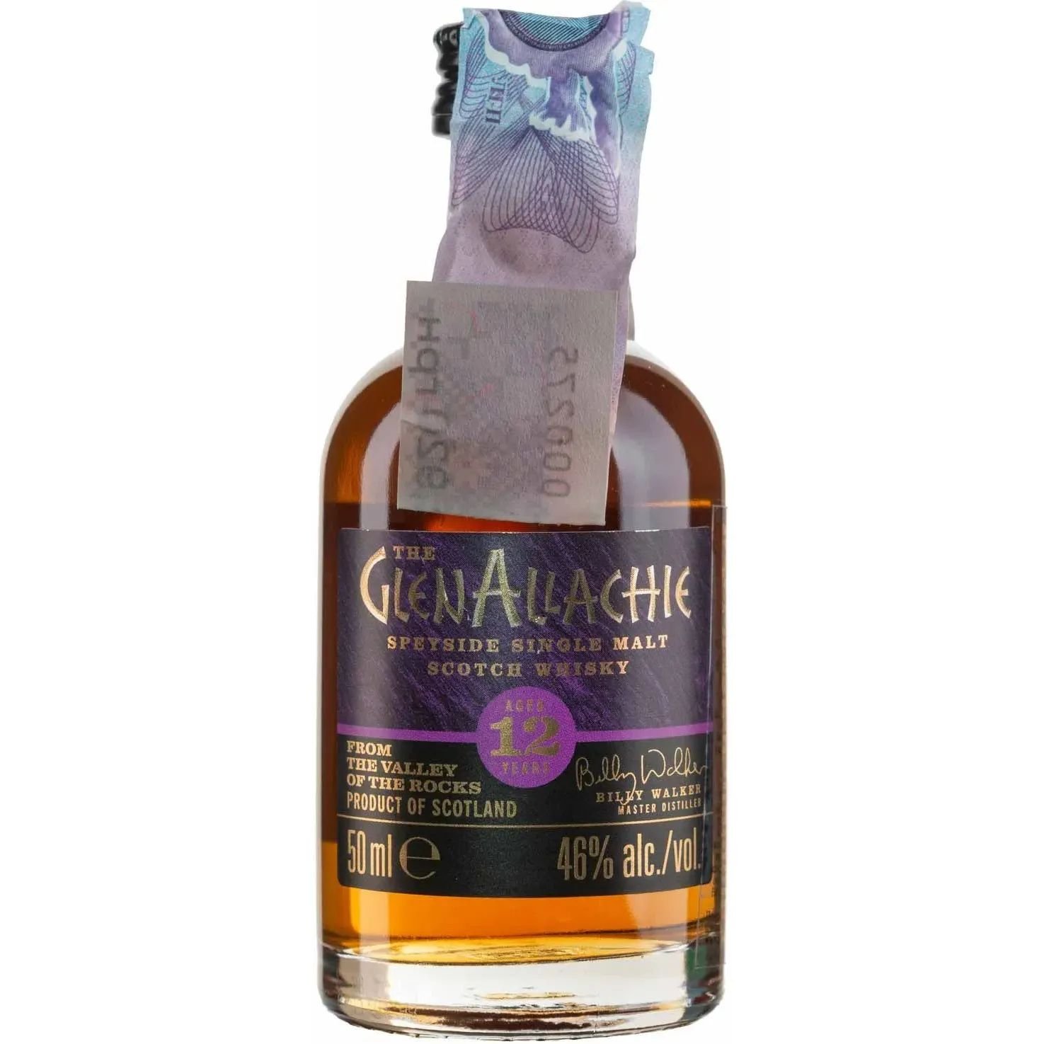 Віскі GlenAllachie 12yo Single Malt Scotch Whisky 46% 0.05 л - фото 1