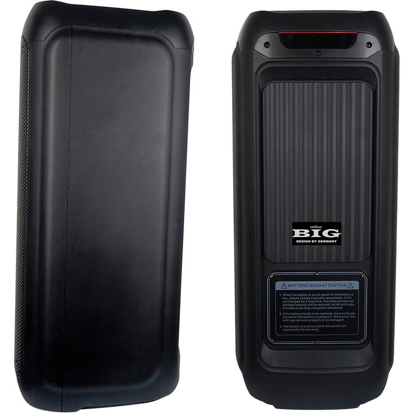 Портативна акустична система BiG JB500FLAME PartyBox два радіомікрофони караоке - фото 5
