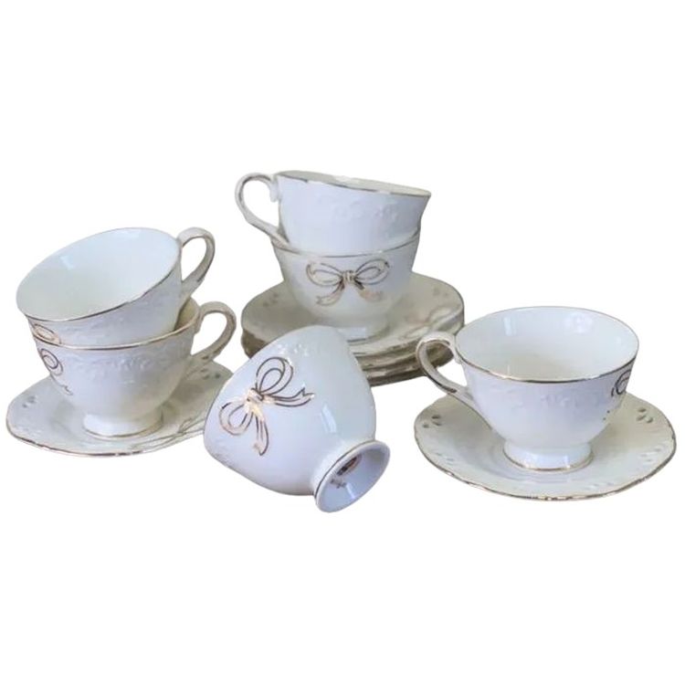 Сервіз чайний S&T Білий бант 220 мл 12 предметів (1754) - фото 2