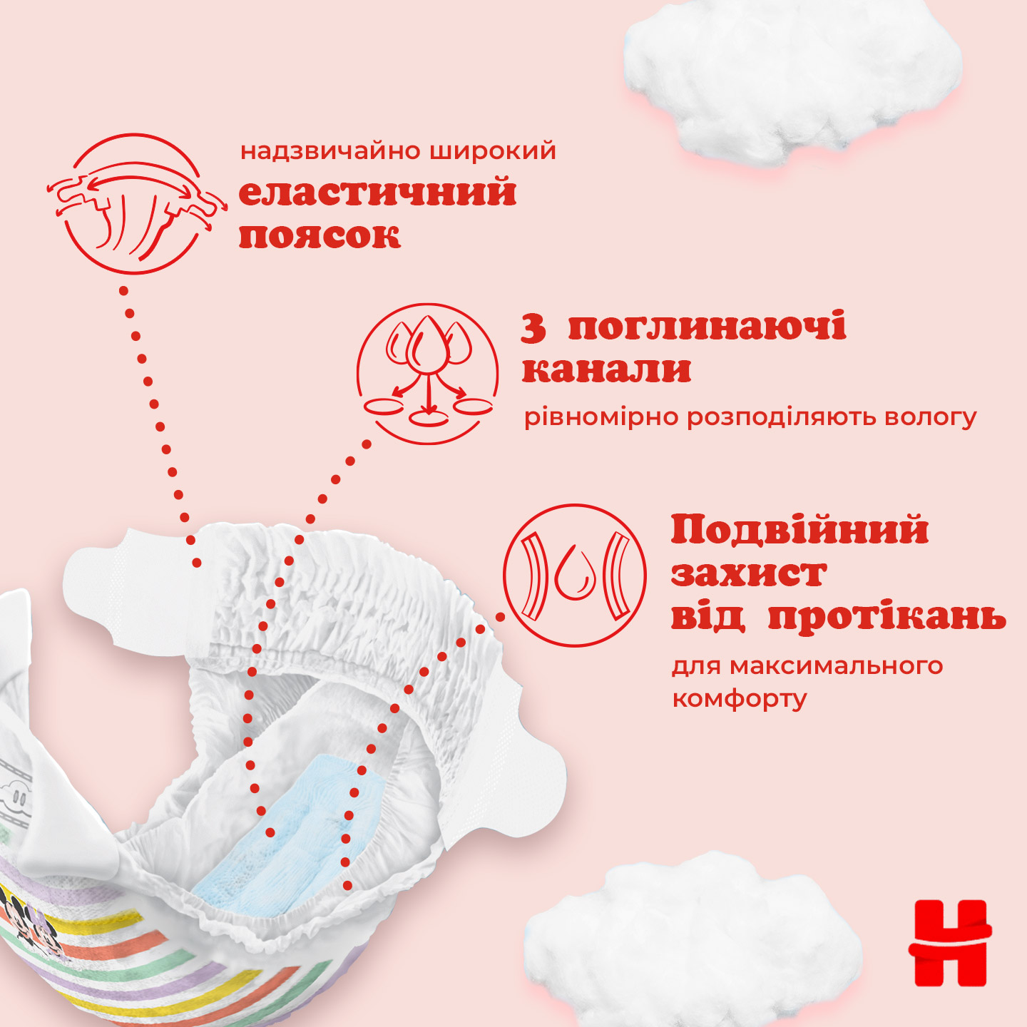 Підгузки Huggies Ultra Comfort 3 (4-9 кг), 56 шт. - фото 7