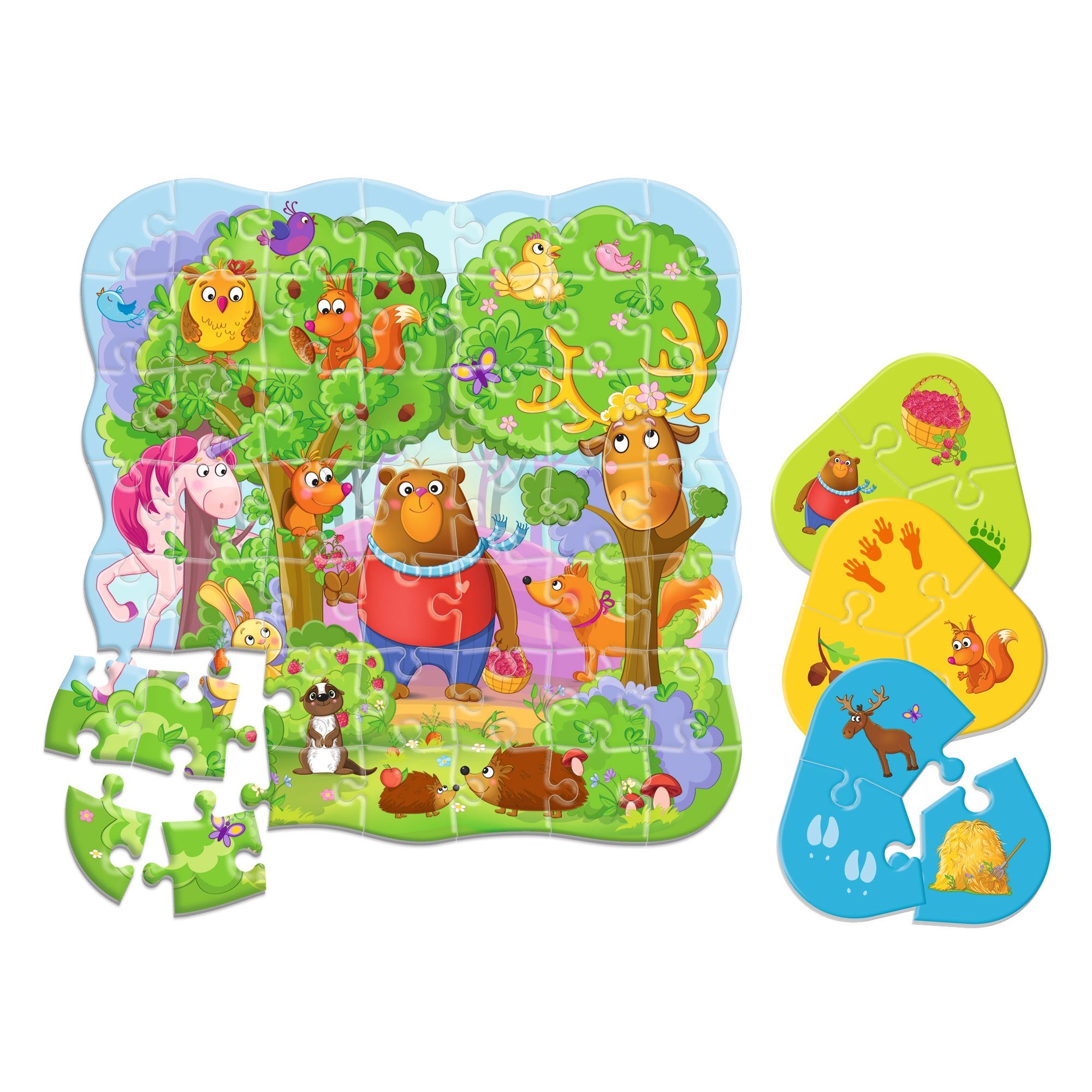 Пазли Vladi Toys 2 в 1 Чарівний ліс, з міні-грою, 49 елементів (RK1140-01) - фото 3