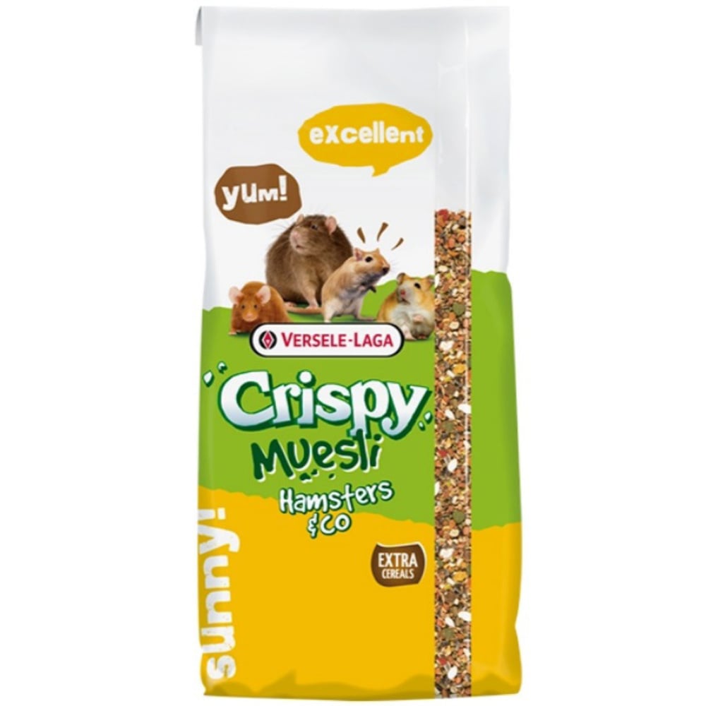 Корм для хомяков, крыс, мышей, песчанок Versele-Laga Crispy Muesli Hamster 20 кг - фото 1
