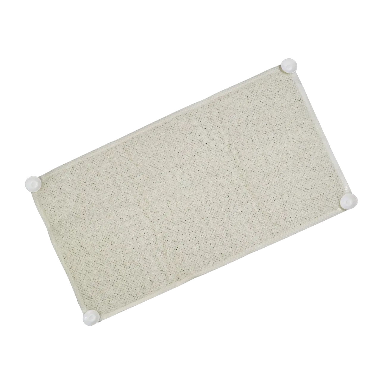 Антискользящий коврик в ванную Supretto, на присосках, 69х39х1 см, белый - фото 1