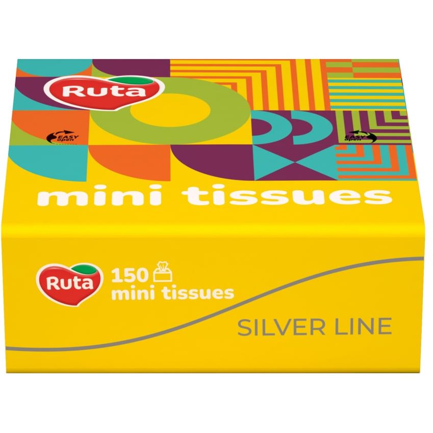 Хустинки носові Ruta Mini Tissues, двошарові, 150 шт. - фото 1