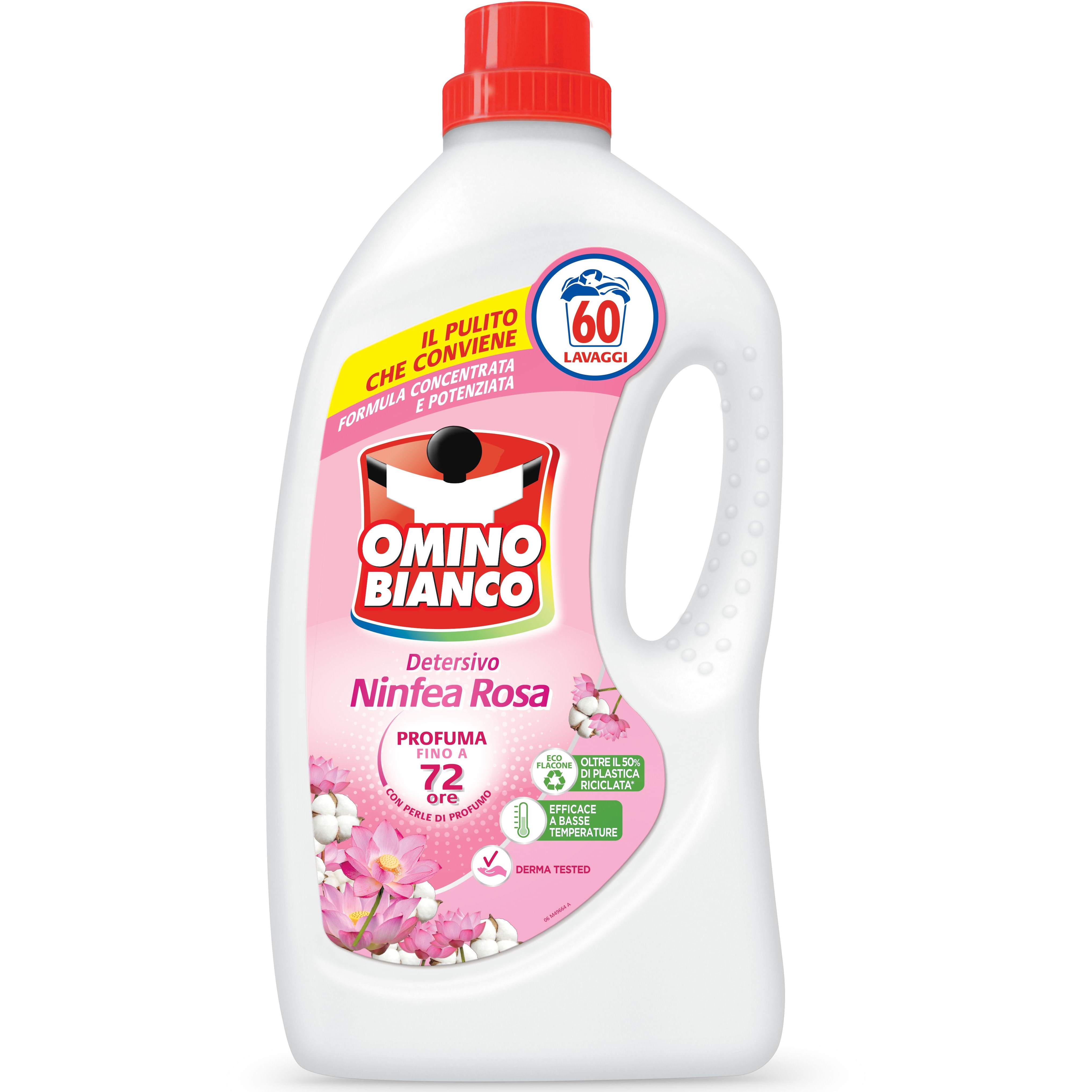 Гель для прання Omino Bianco Ninfea Rosa Рожева Лілія універсальний 2.4 л - фото 1