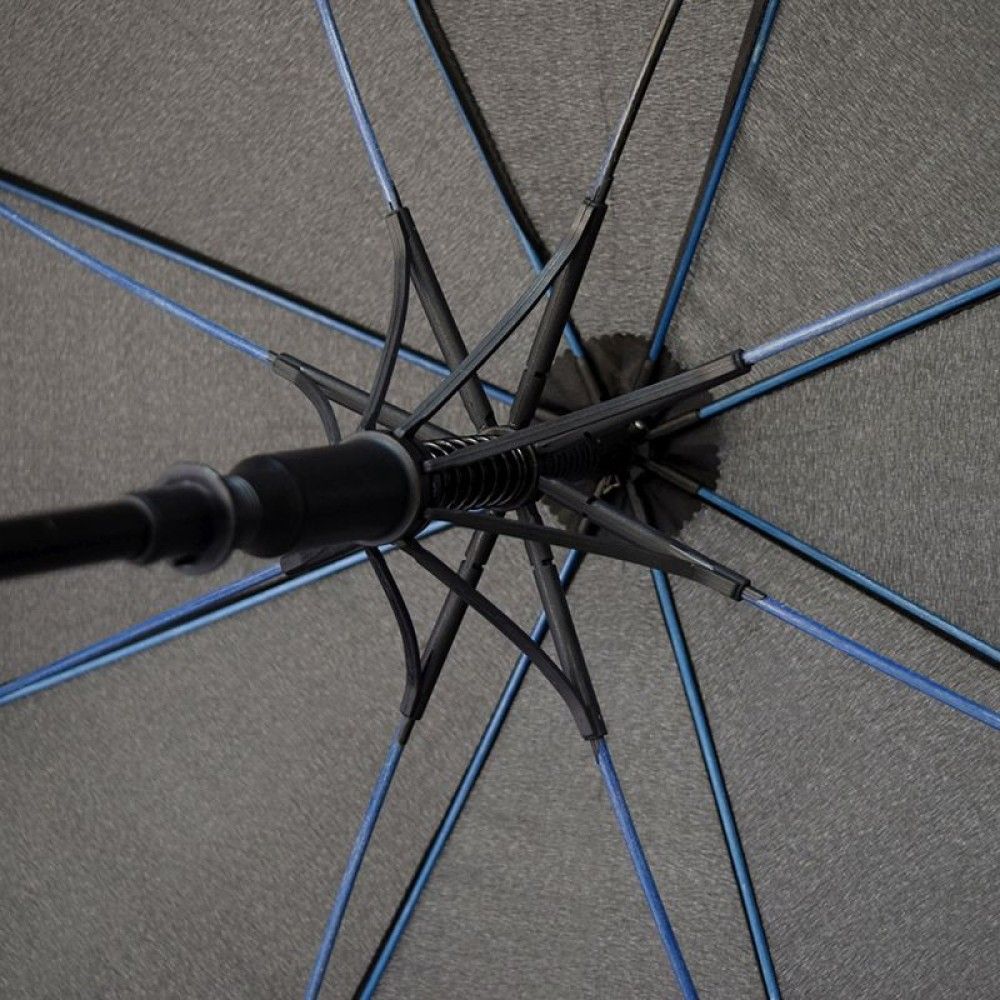 Зонт-трость Bergamo Line черныйс синим (7130004) - фото 4
