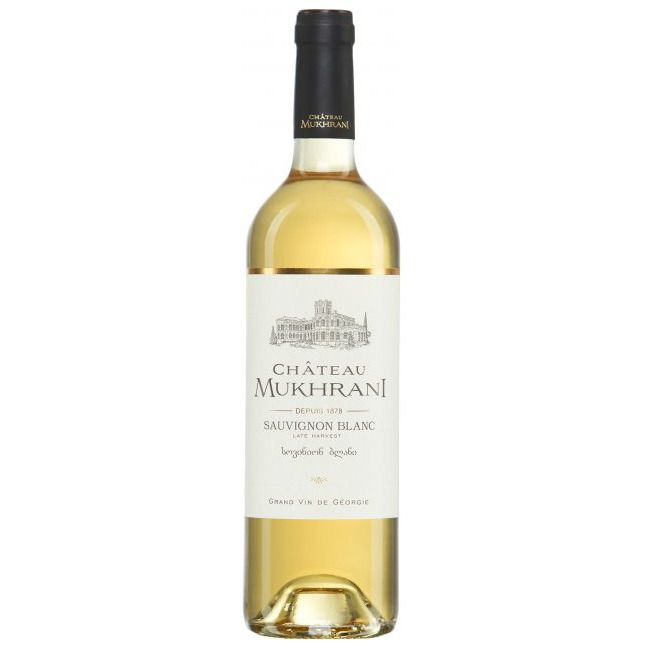 Вино Chateau Mukhrani Sauvignon Blan, пізнього збору, біле, напівсолодке, 13%, 0,75 л (713951) - фото 1
