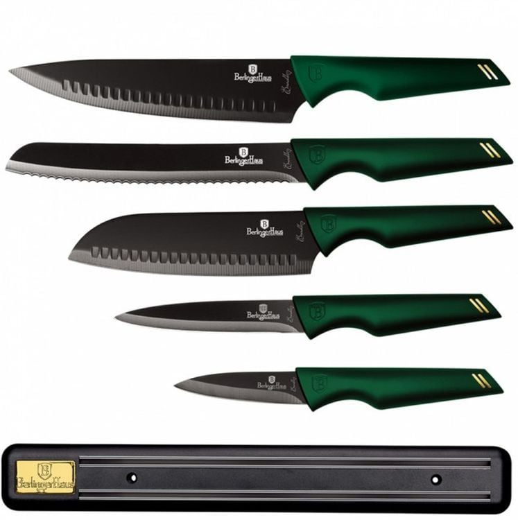 Набір ножів Berlinger Haus Emerald Collection, зелений (BH 2696) - фото 1