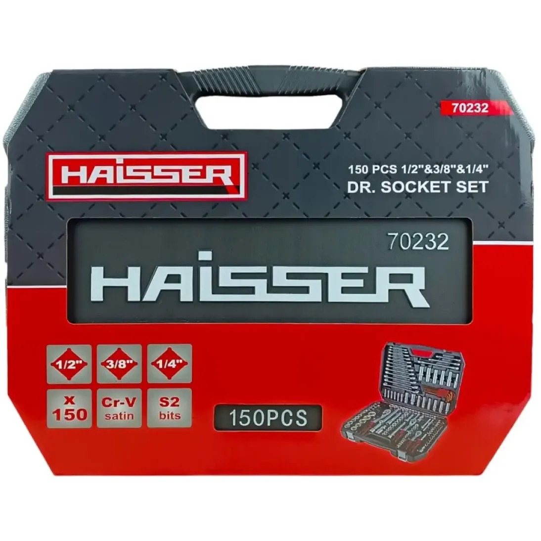 Набір інструментів Haisser професiйний 150 одиниць (128618) - фото 3