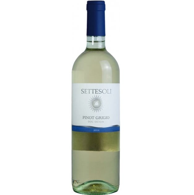 Вино Settesoli Pinot Grigio, белое, сухое, 11%, 0,75 л - фото 1