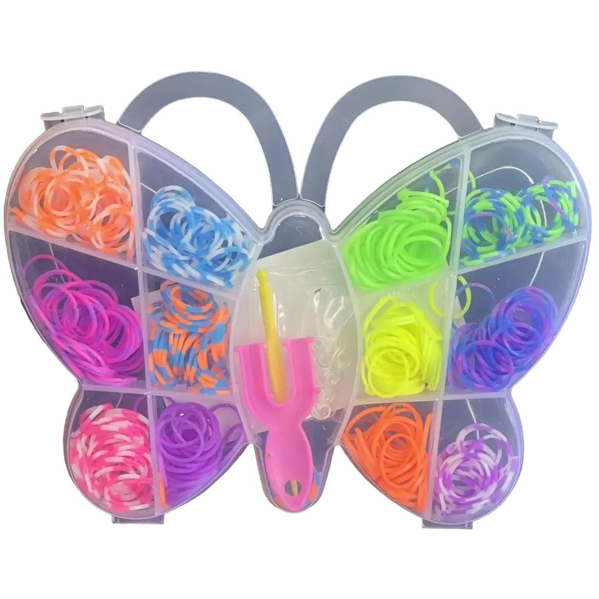 Набір гумок для плетіння G-Toys Метелик 12 кольорів в коробці (1800241945) - фото 1
