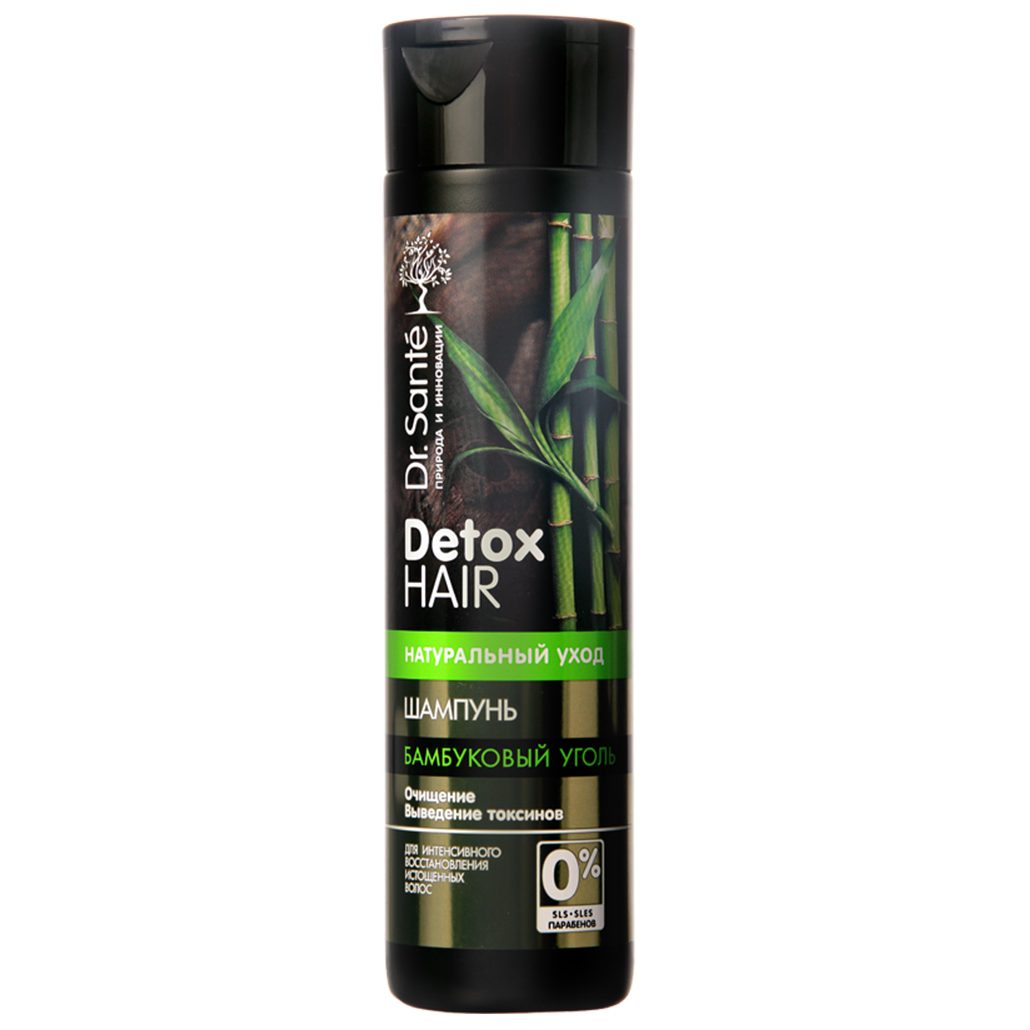 Шампунь для волосся Dr. Sante Detox Hair Очищення та виведення токсинів, 250 мл - фото 1