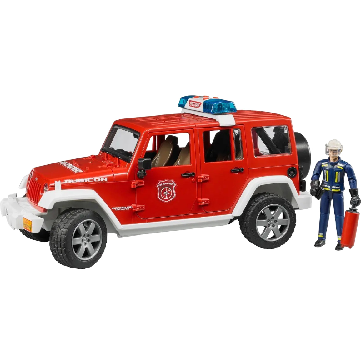 Пожежний джип Bruder Wrangler Unlimited Rubicon з фігуркою пожежника (02528) - фото 1