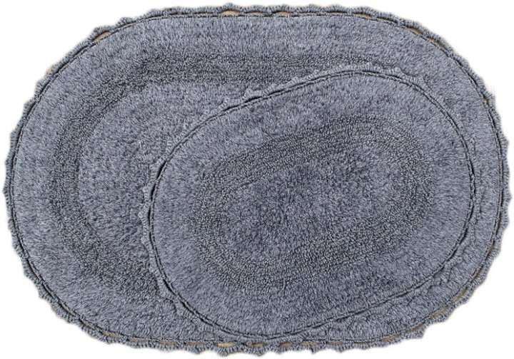 Набор ковриков Irya Vermont gri, 90х60 см и 60х40 см, серый (svt-2000022237895) - фото 1