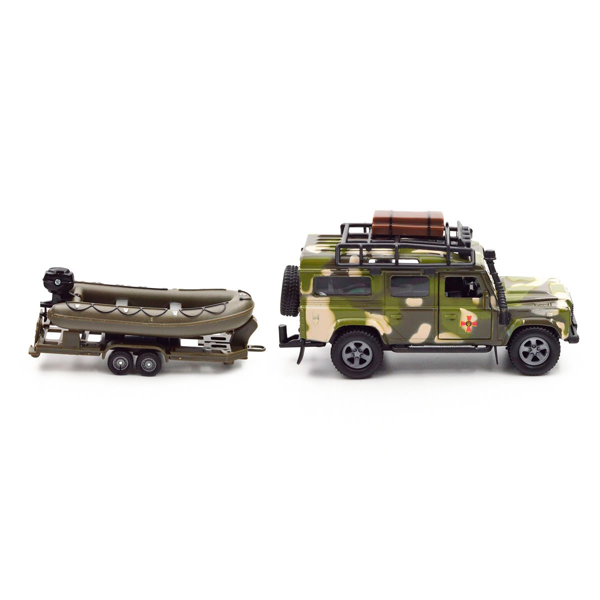 Ігровий набір TechnoDrive Land Rover Defender Military з човном (520191.270) - фото 4