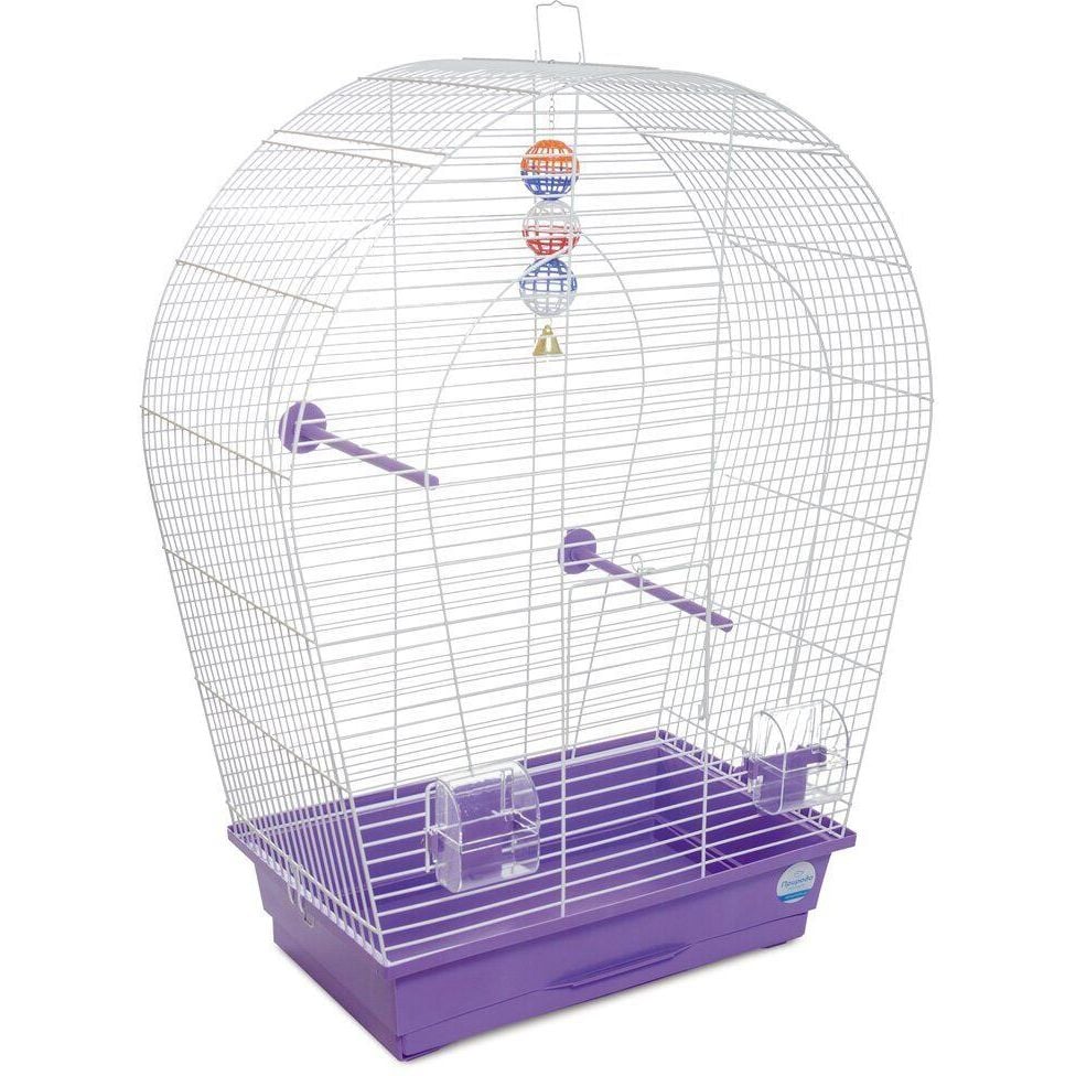 Клетка для птиц Природа Арка Большая, 44х27х75 см, фиолетовая - фото 1