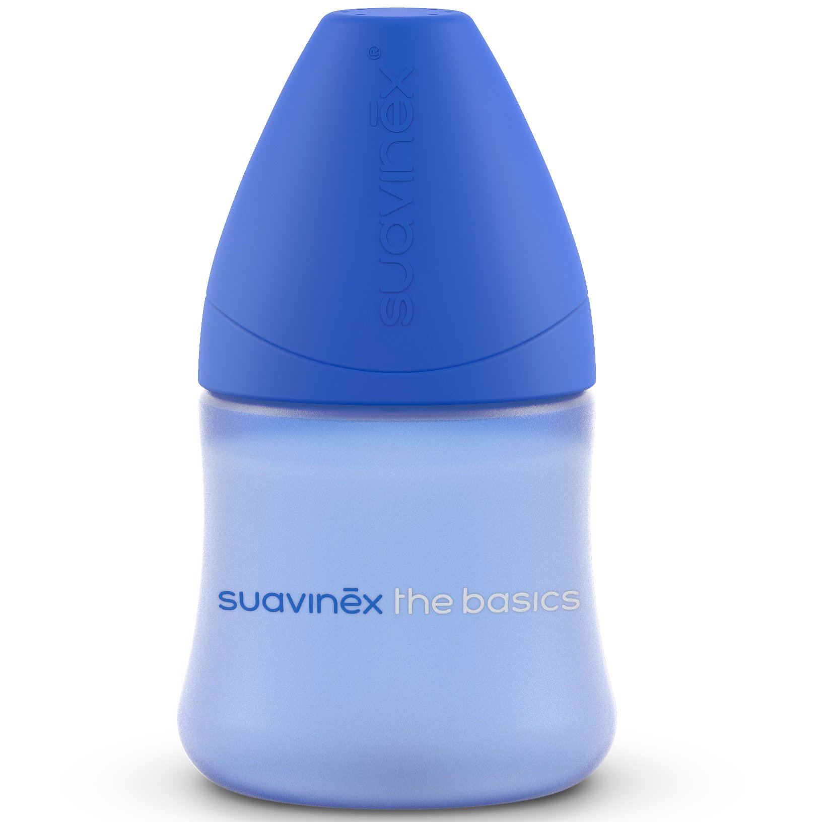 Пляшечка для годування Suavinex Basics, 150 мл, синій, 2 шт. (307605/3) - фото 1